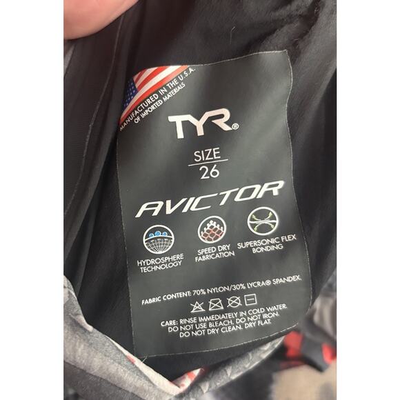 TYR Avictor Prelude Open Back Kneeskin Tech Suit Swimsuit 26 Competition Swim - Picture 5 of 5